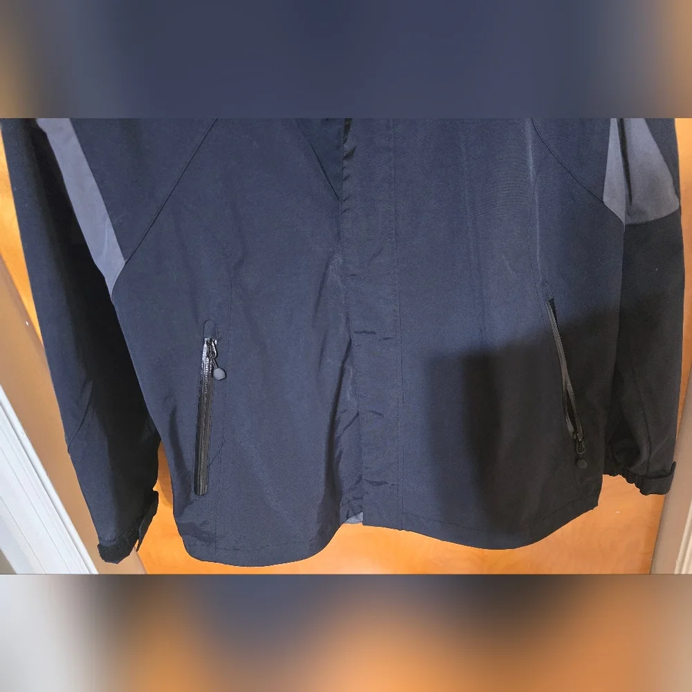 Men's XL Port Authority Cascade Waterproof Hooded Jacket Raincoat Parka Black - Picture 9 of 16